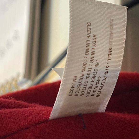 OLD NAVY PEA COAT - Size XL, Red - Picture 6 of 6